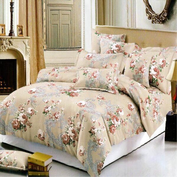 Microfiber Floral Bedsheet Fitted Sheet